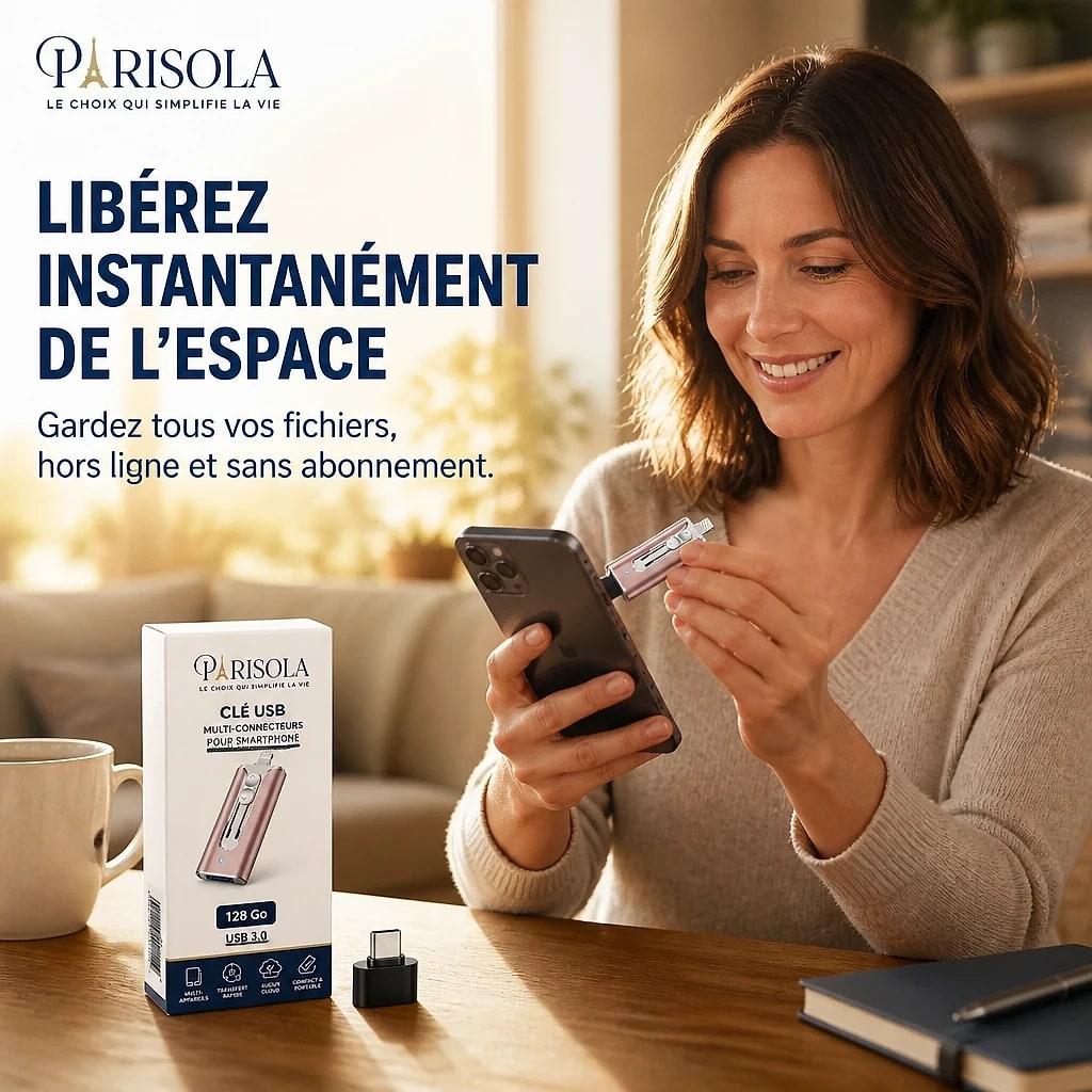 Lumeska – Clé USB Multi-Connecteurs