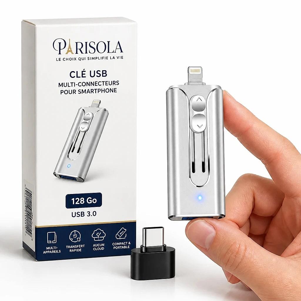 Lumeska – Clé USB Multi-Connecteurs