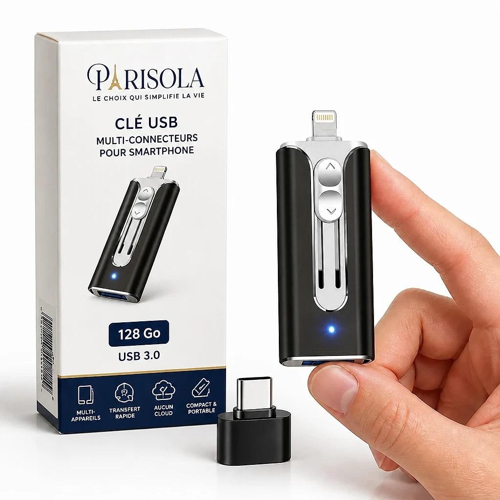 Lumeska – Clé USB Multi-Connecteurs