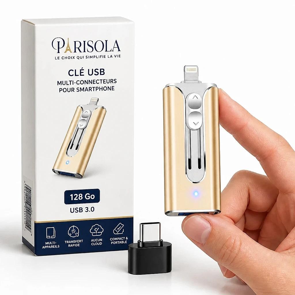 Lumeska – Clé USB Multi-Connecteurs