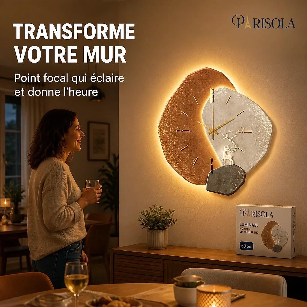 Luminael – Horloge Murale LED Design