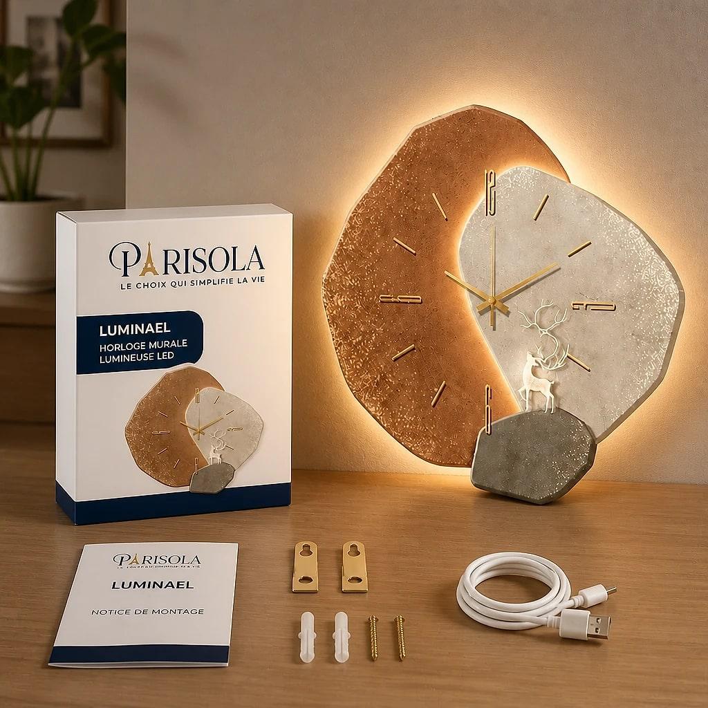 Luminael – Horloge Murale LED Design
