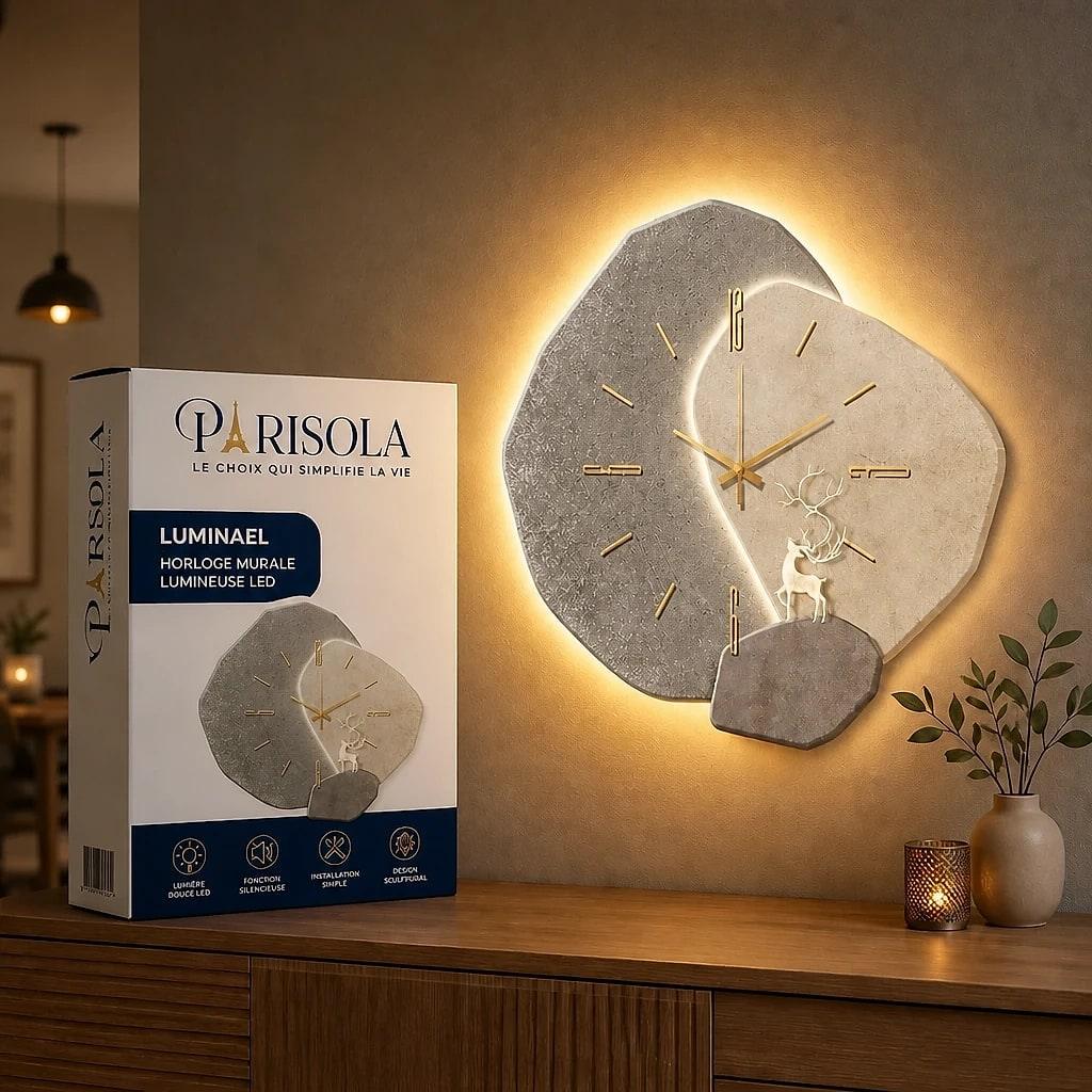 Luminael – Horloge Murale LED Design