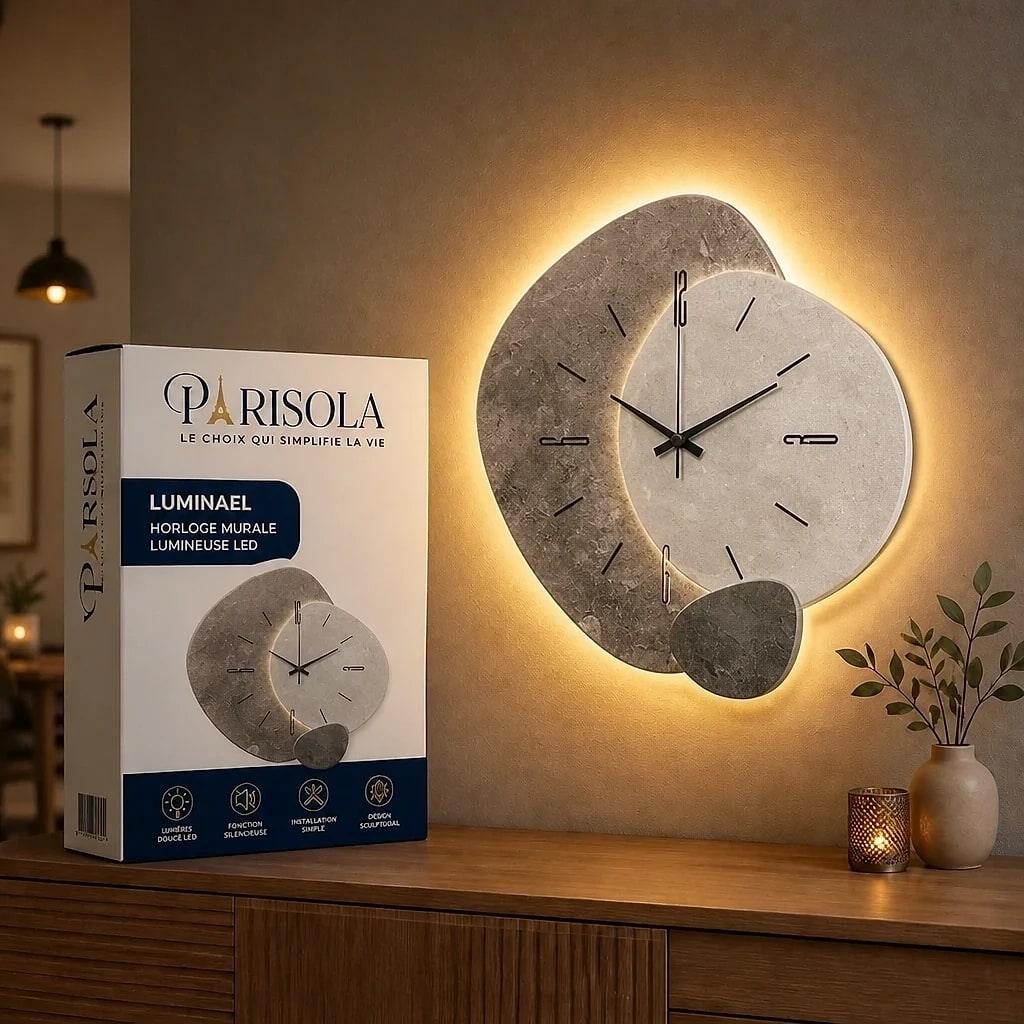 Luminael – Horloge Murale LED Design