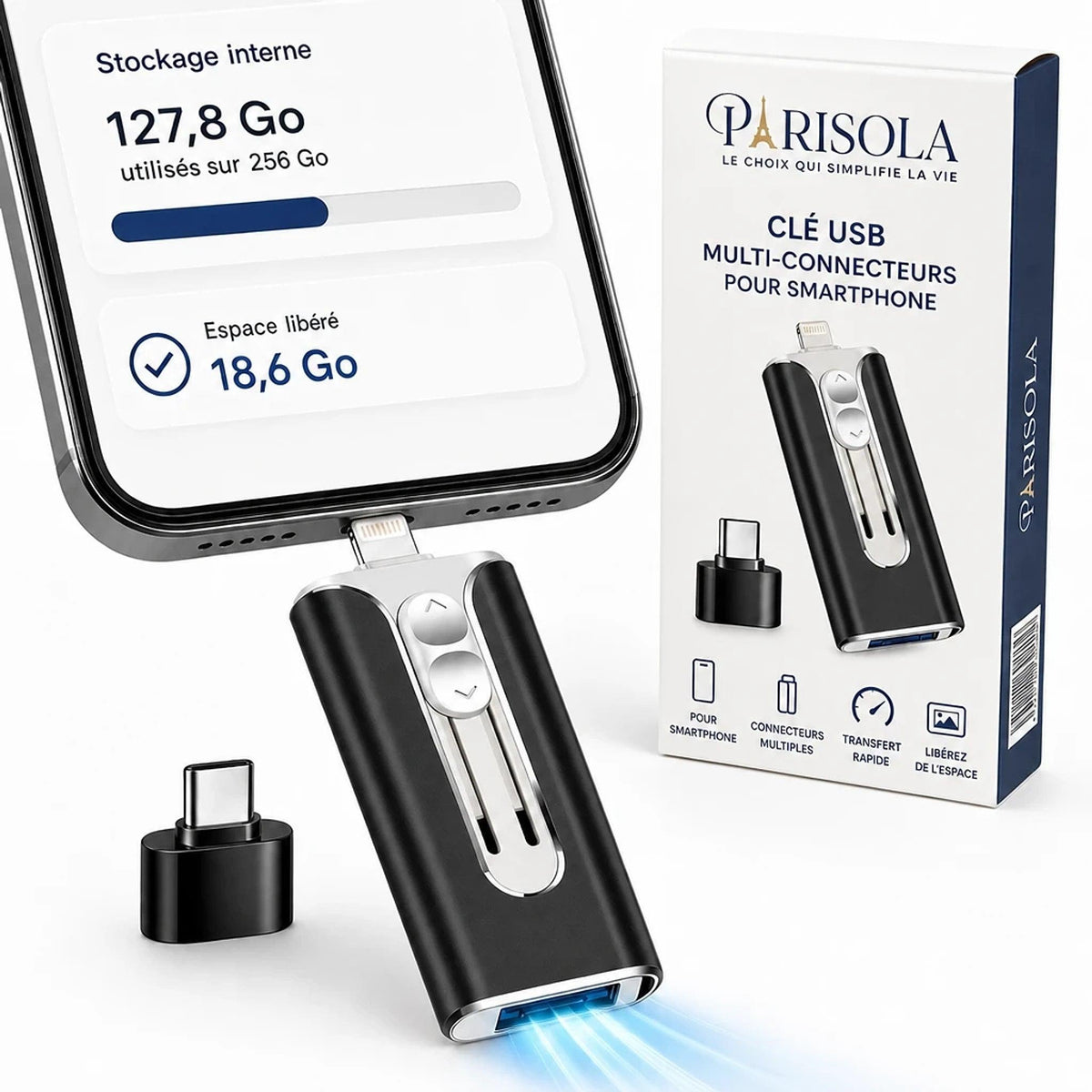 Lumiora – Clé USB C Multi-Connecteurs