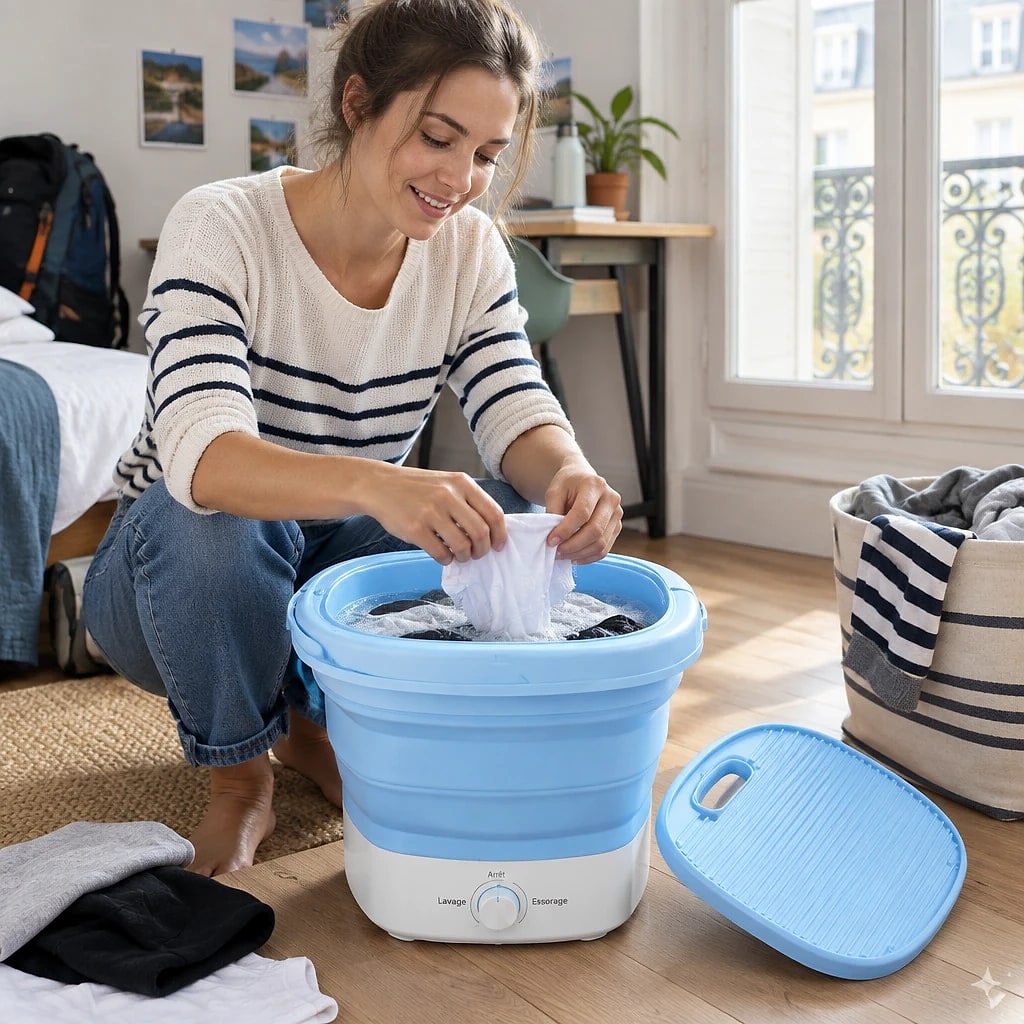 Mini Lave-Linge Pliable 3L