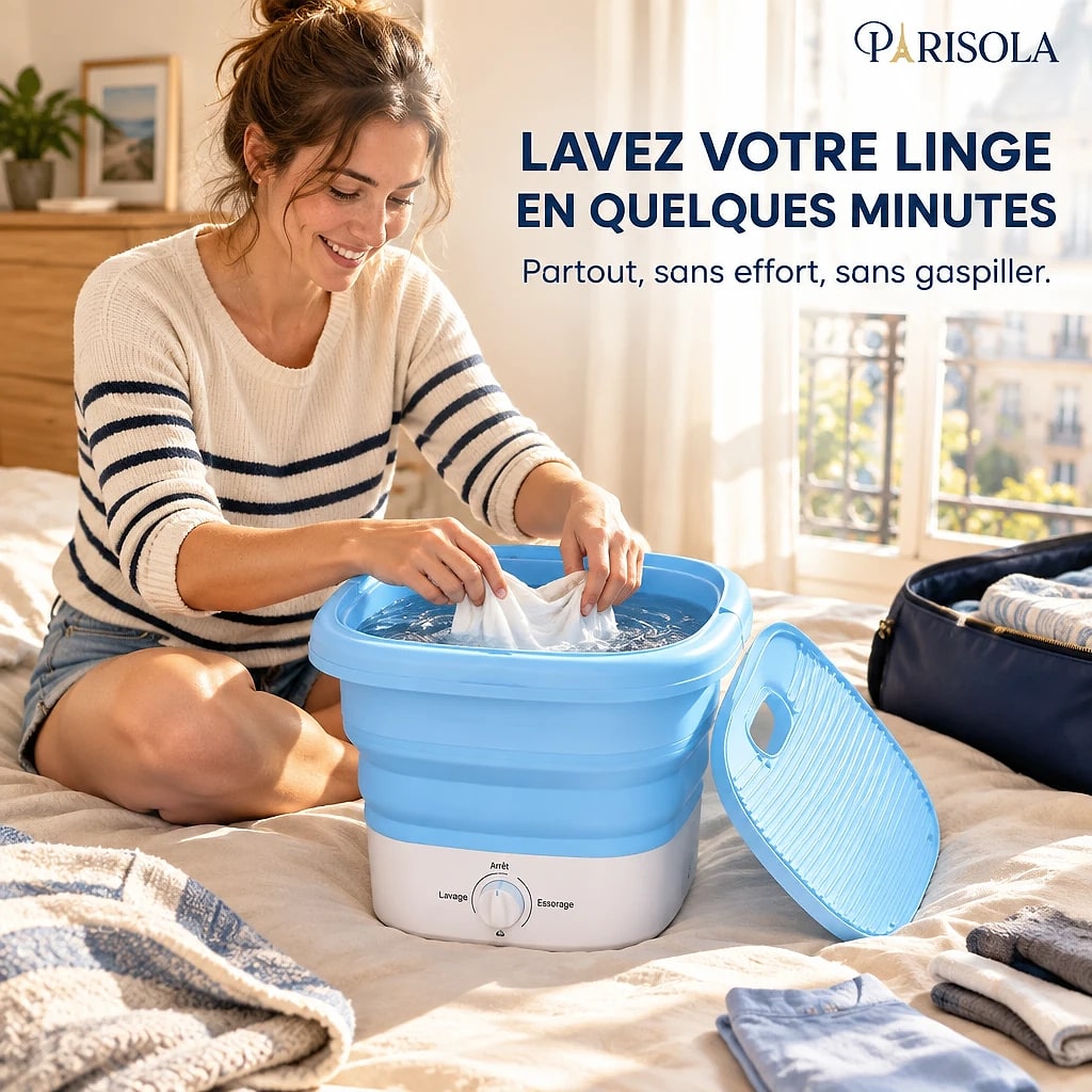Mini Lave-Linge Pliable 3L