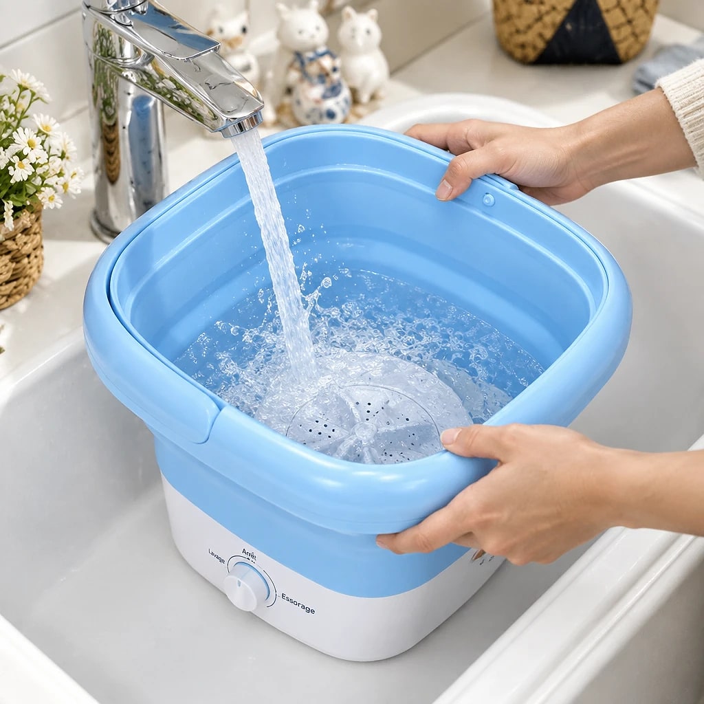 Mini Lave-Linge Pliable 3L