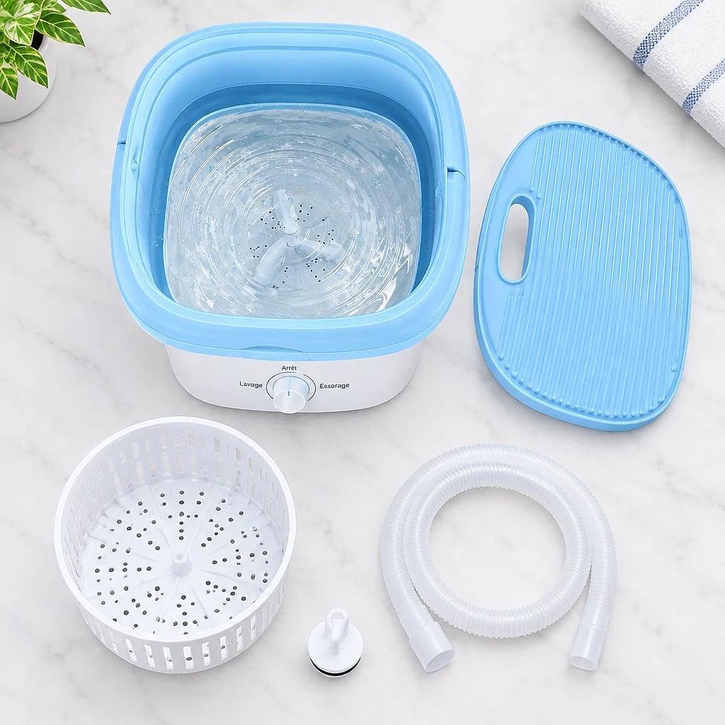 Mini Lave-Linge Pliable 3L