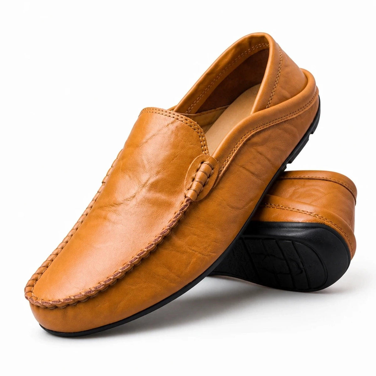 Mocassin Cuir Homme Sans Lacets