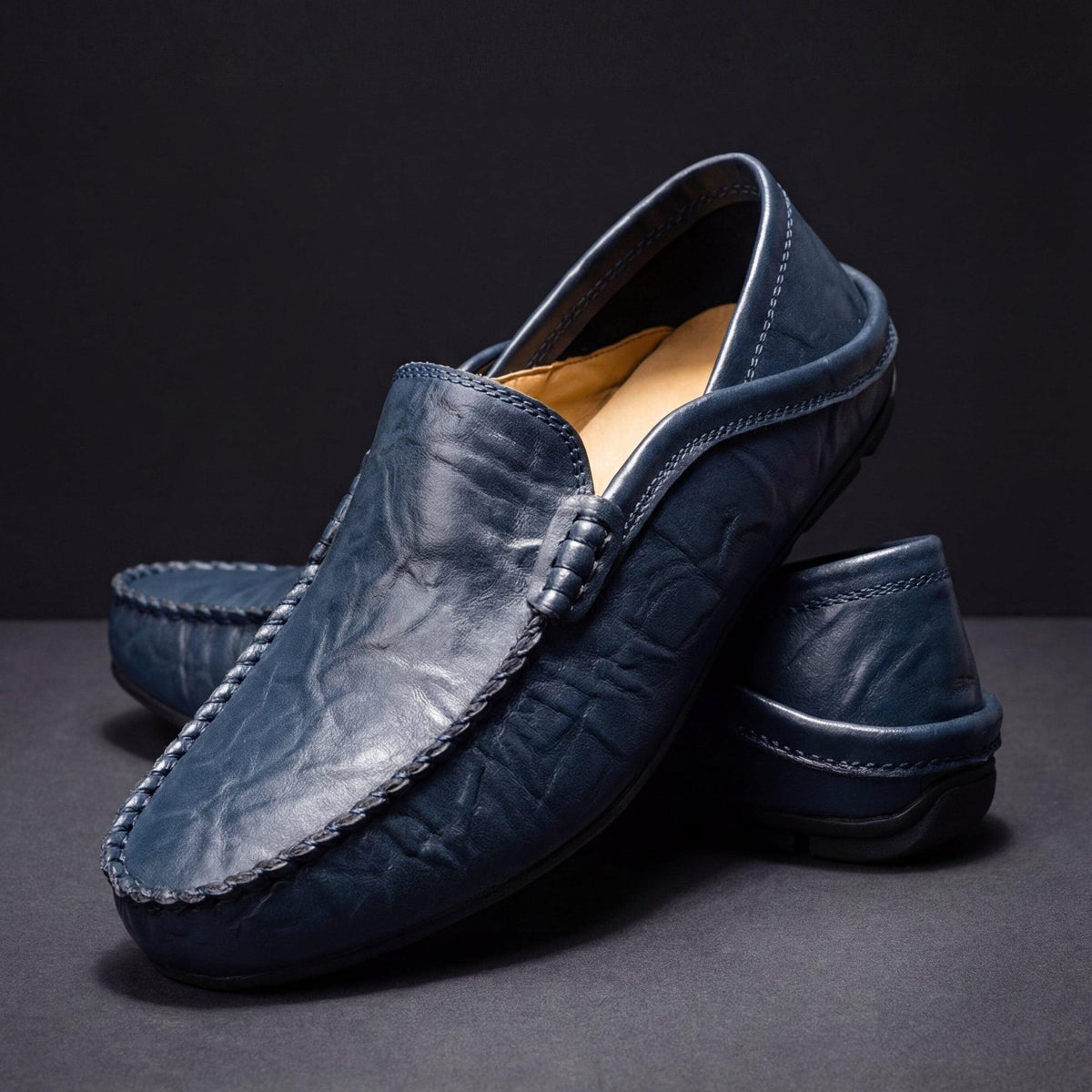 Mocassin Cuir Homme Sans Lacets