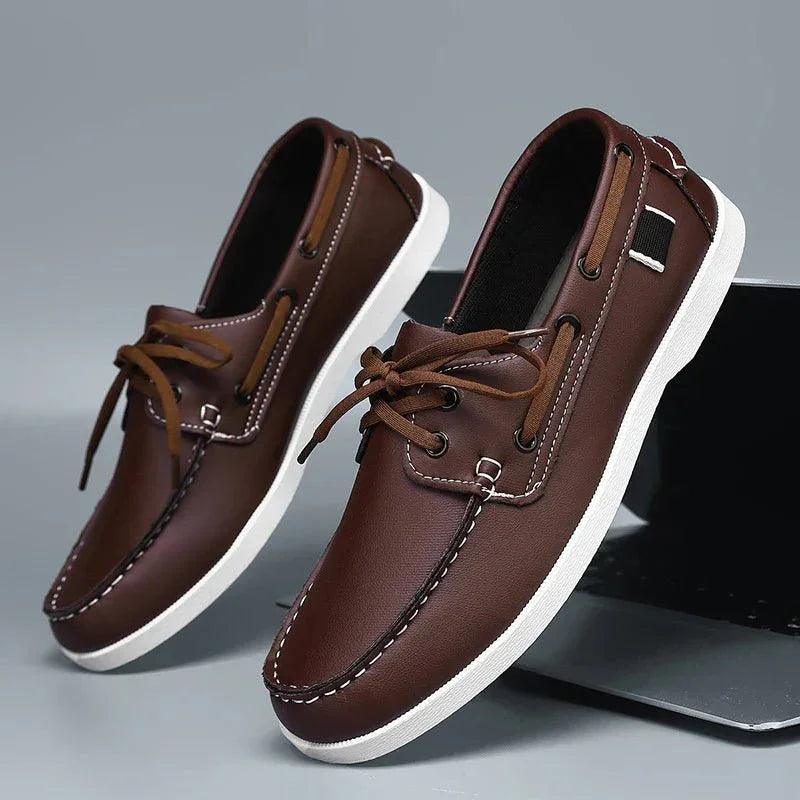 Mocassin Homme Bateau Orthopédique