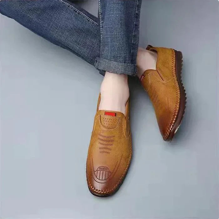 Mocassins homme cuir véritable semelle EVA antidérapante