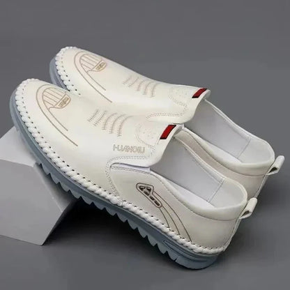 Mocassins homme cuir véritable semelle EVA antidérapante