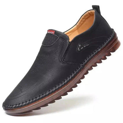 Mocassins homme cuir véritable semelle EVA antidérapante