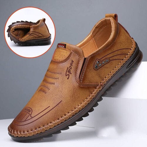 Mocassins homme cuir véritable semelle EVA antidérapante