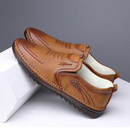 Mocassins homme cuir véritable semelle EVA antidérapante