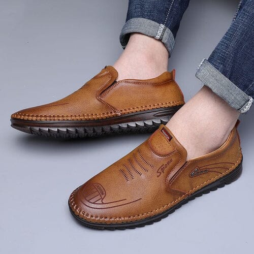 Mocassins homme cuir véritable semelle EVA antidérapante