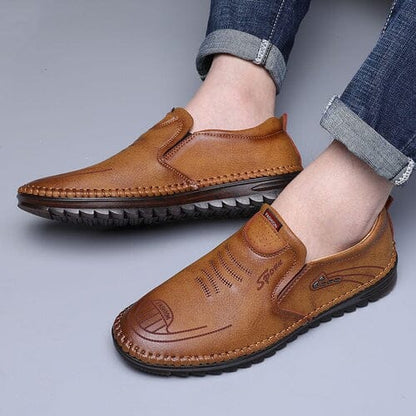 Mocassins homme cuir véritable semelle EVA antidérapante