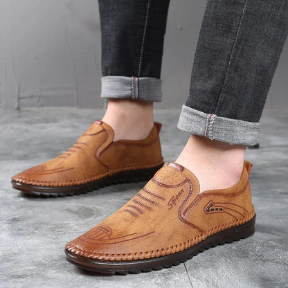 Mocassins homme cuir véritable semelle EVA antidérapante