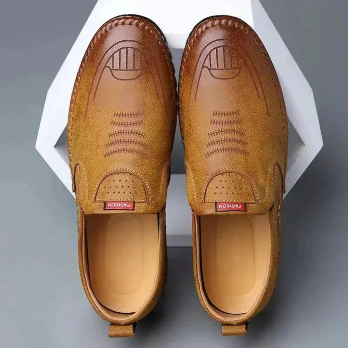Mocassins homme cuir véritable semelle EVA antidérapante