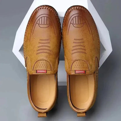 Mocassins homme cuir véritable semelle EVA antidérapante