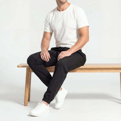 Pantalon cargo homme résistant multi-poches coupe ample