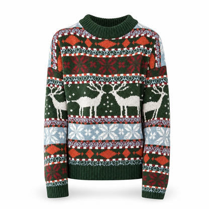 Élégance Hivernale – pull de Noël femme – White Background