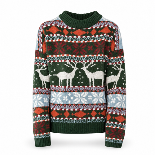 Élégance Hivernale – pull de Noël femme – White Background