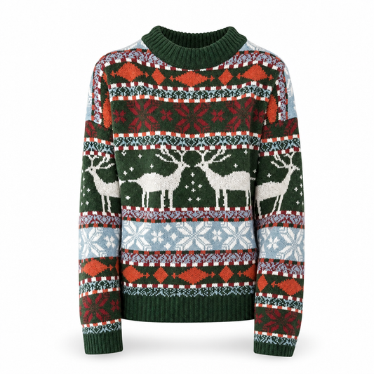 Élégance Hivernale – pull de Noël femme – White Background