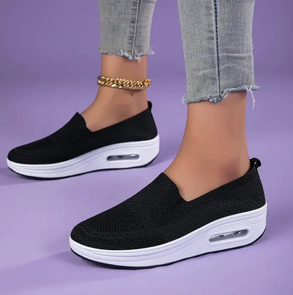 Chaussures orthopédiques femme maille respirante semelle EVA légère