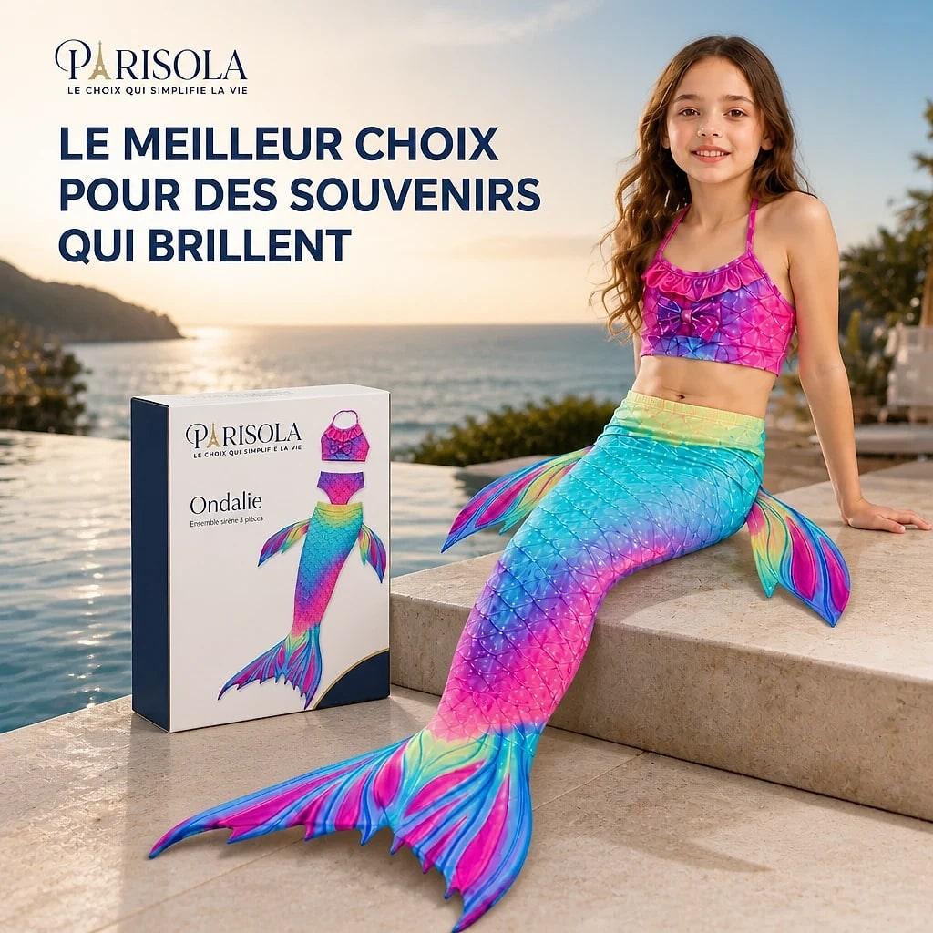 Ondalie – Maillot de Bain Sirène Fille