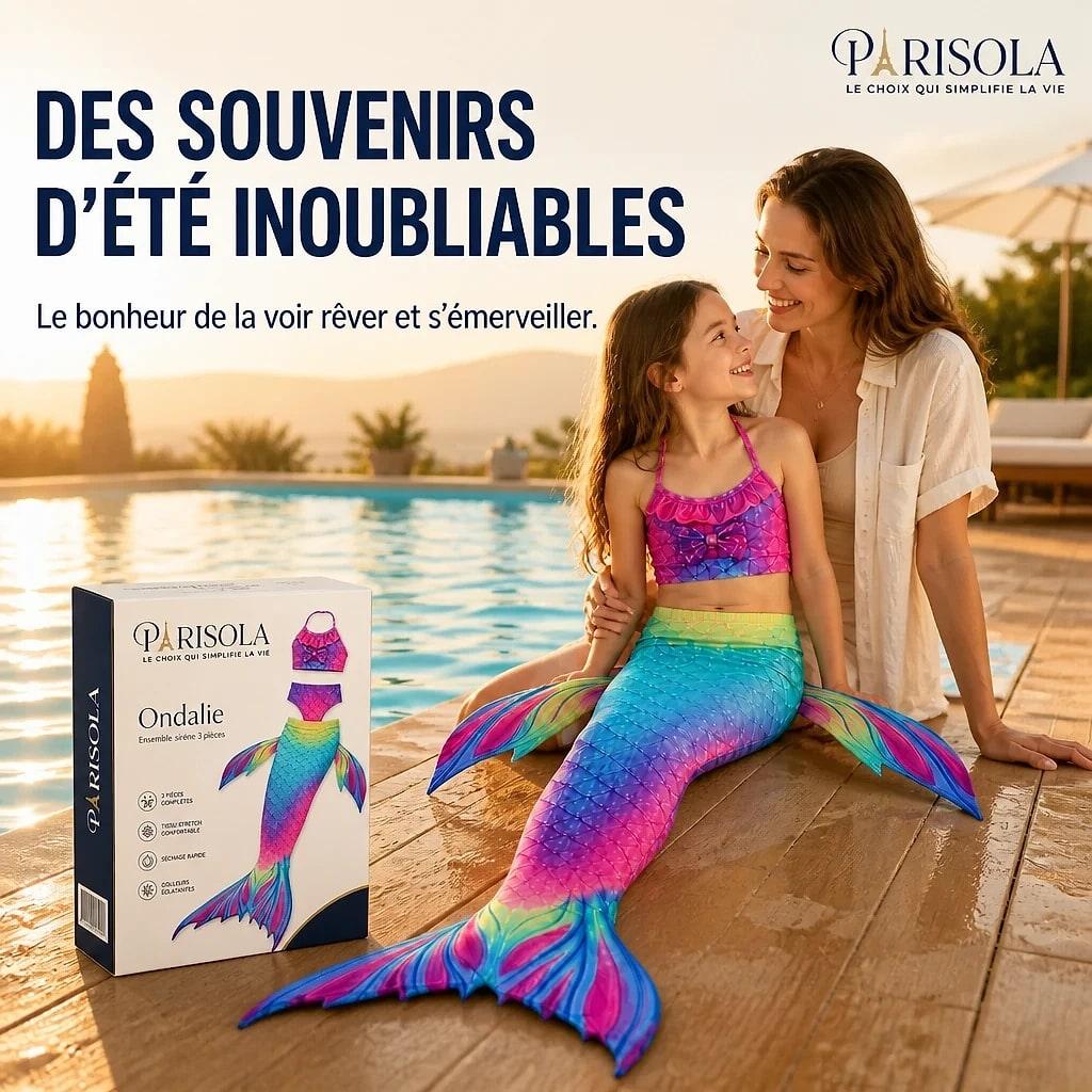 Ondalie – Maillot de Bain Sirène Fille