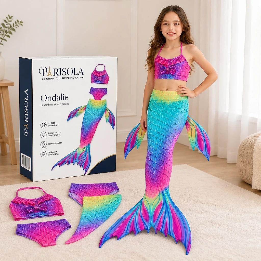 Ondalie – Maillot de Bain Sirène Fille