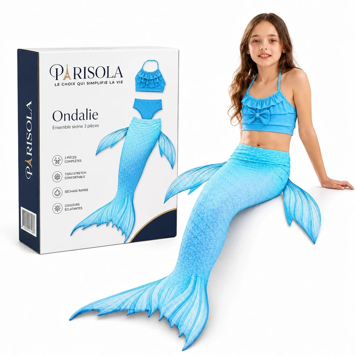 Ondalie – Maillot de Bain Sirène Fille