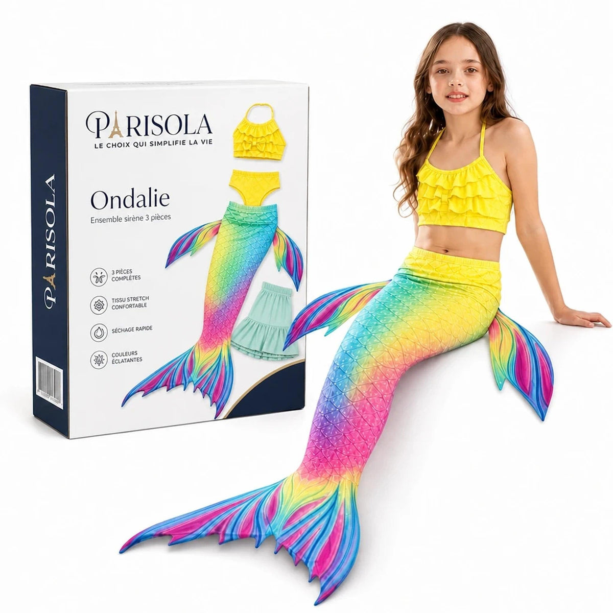 Ondalie – Maillot de Bain Sirène Fille