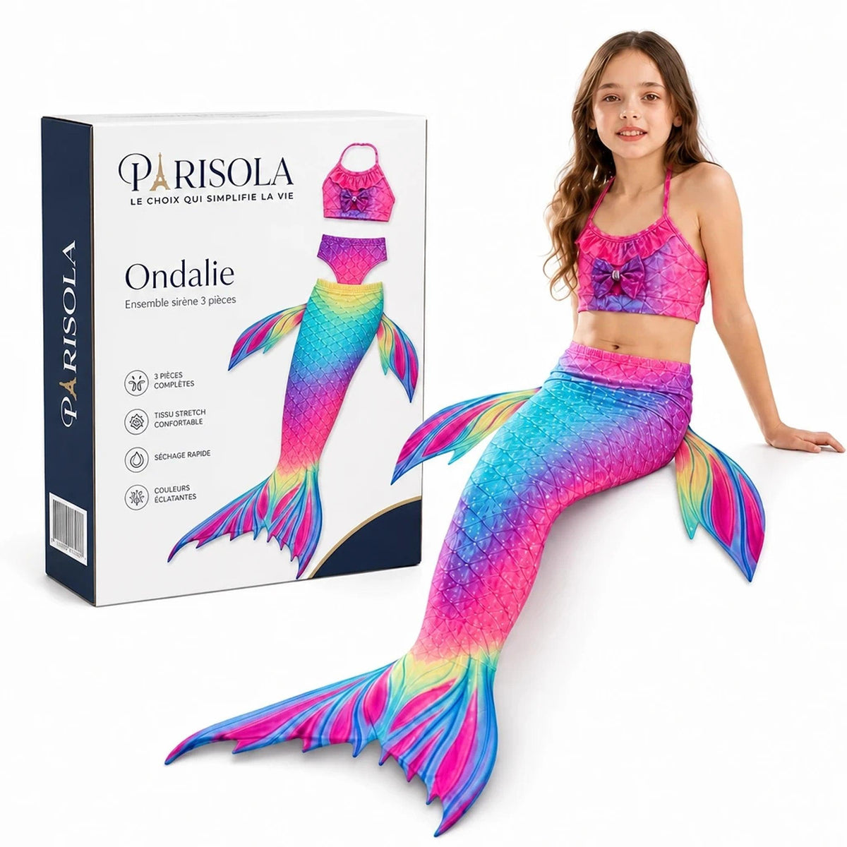 Ondalie – Maillot de Bain Sirène Fille