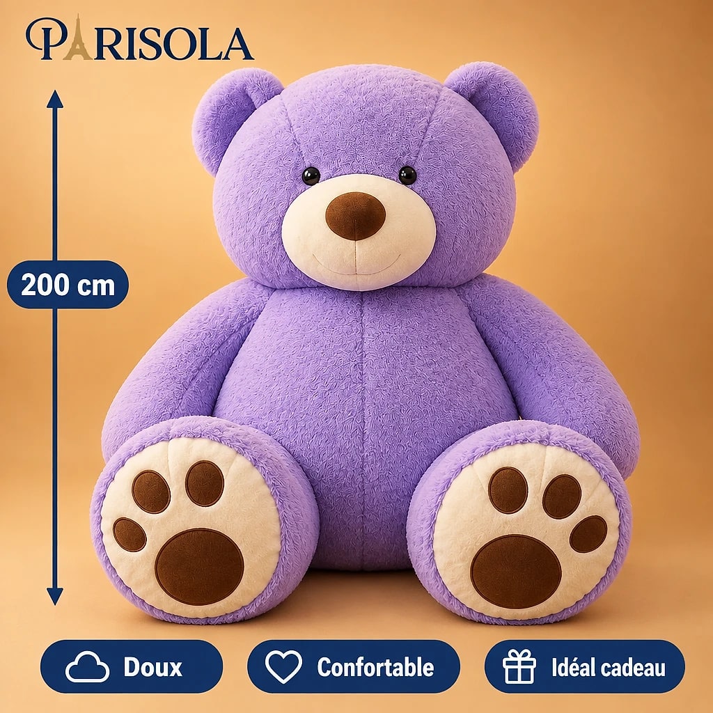 Ours en Peluche Doux Câlin Géant