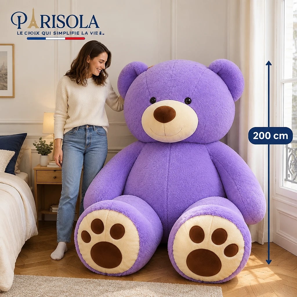 Ours en Peluche Doux Câlin Géant