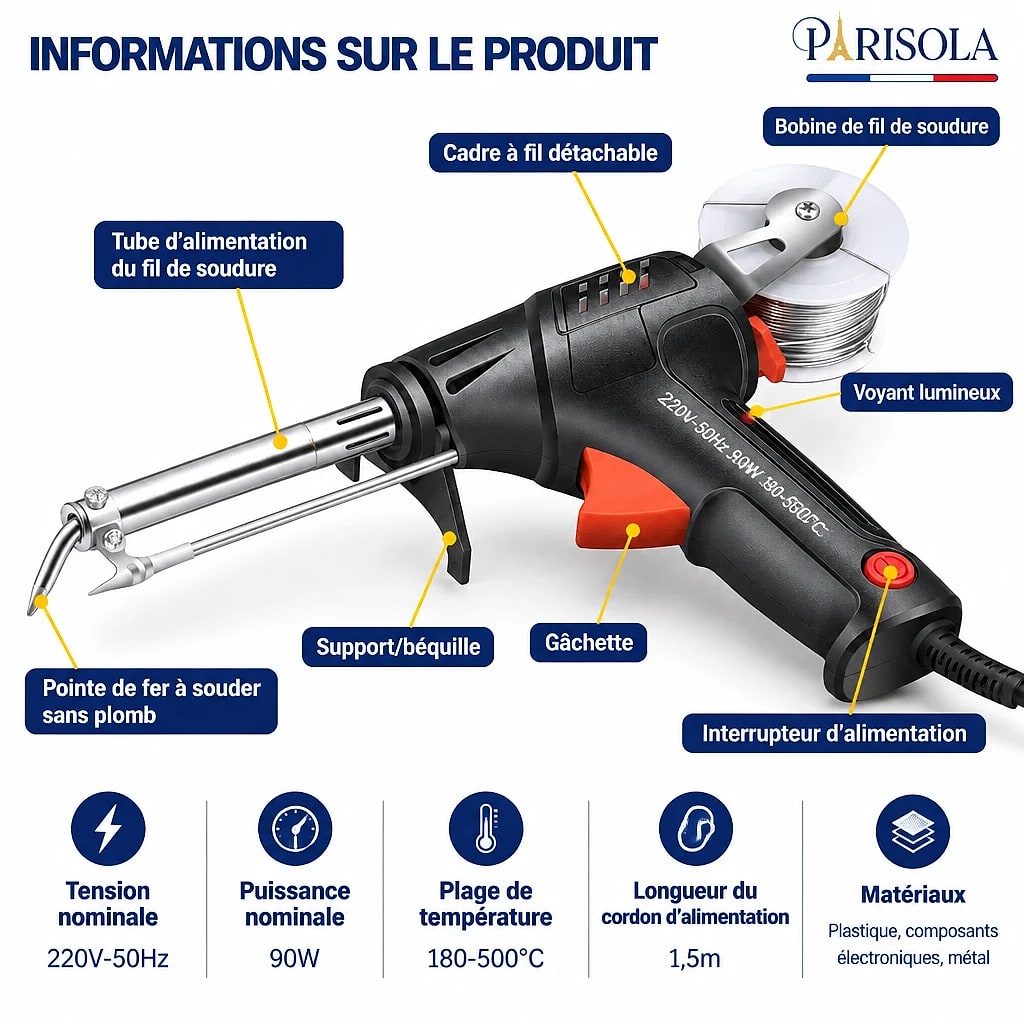 Pistolet à Souder Laser 2-en-1