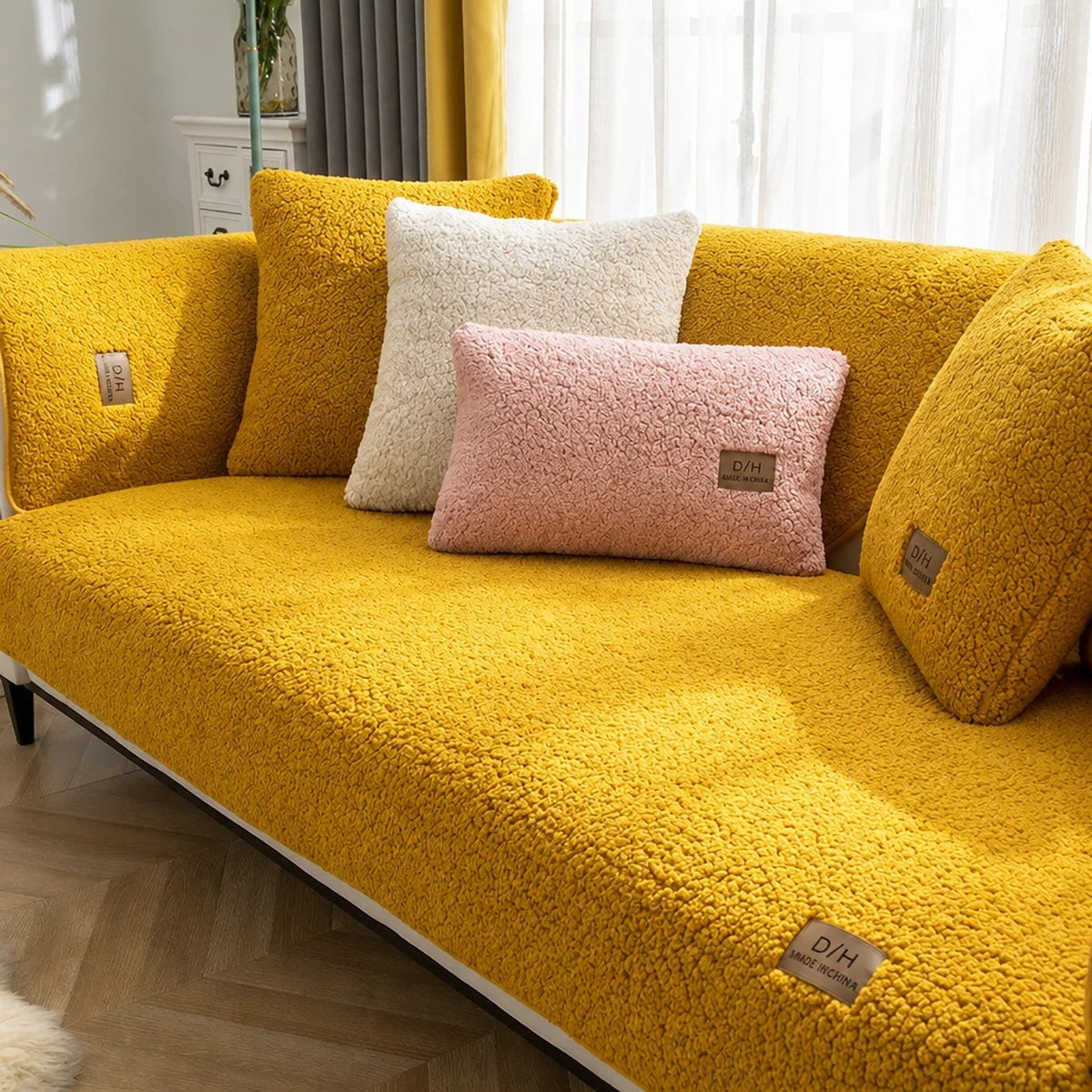 Plaid Canapé en Peluche Antidérapant