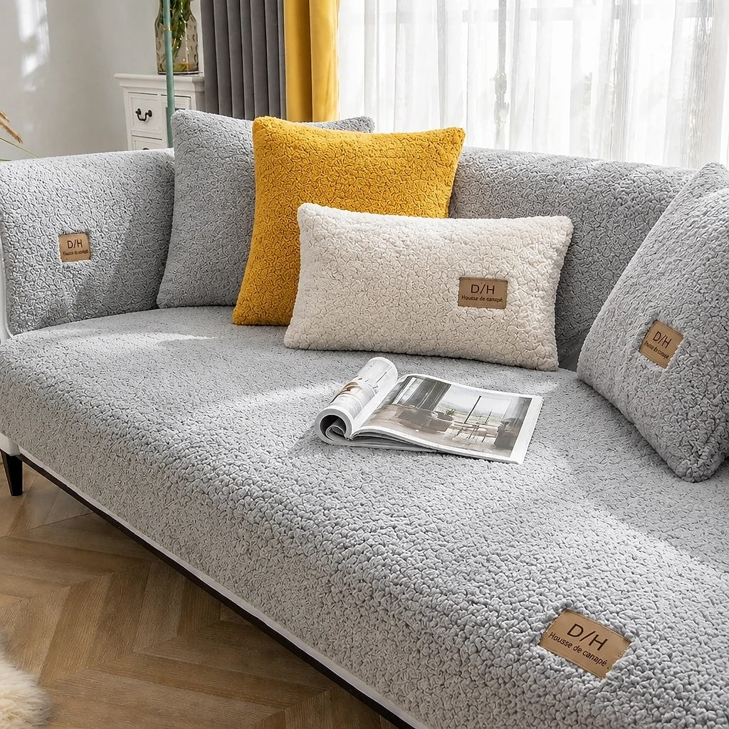 Plaid Canapé en Peluche Antidérapant