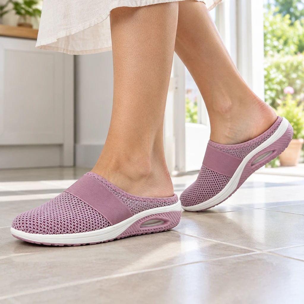 Rosalind – Mules Orthopédiques Confort Respirantes