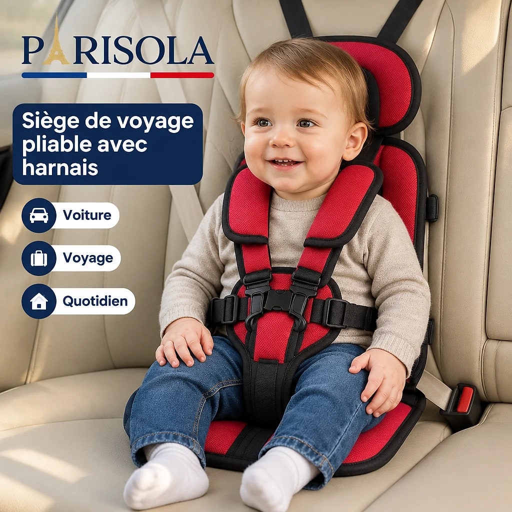 Siège Auto Enfant Pliable Harnais 5 Points