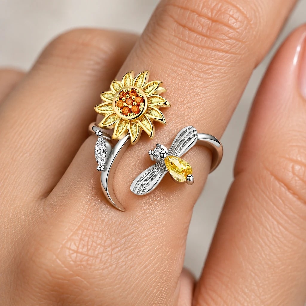 Solane – Bague Anti-Stress Tournesol