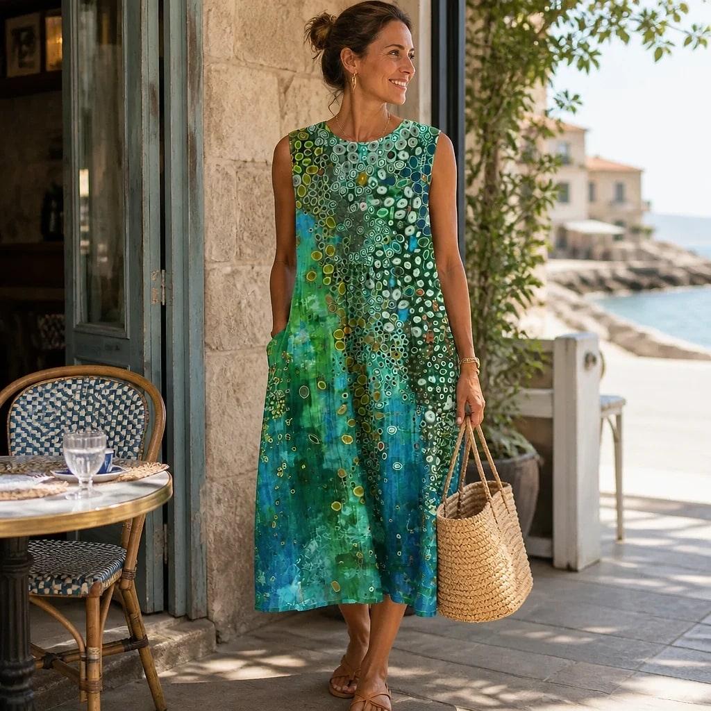 Solane – Robe Longue Fluide en Lin