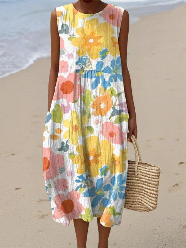 Solane – Robe Longue Fluide en Lin