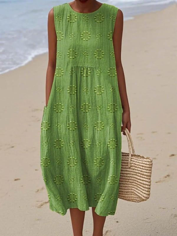 Solane – Robe Longue Fluide en Lin