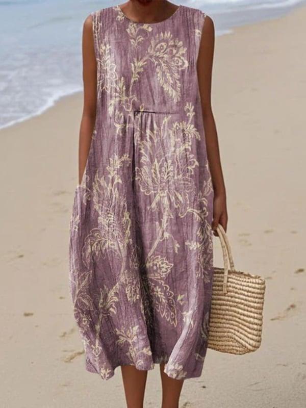 Solane – Robe Longue Fluide en Lin