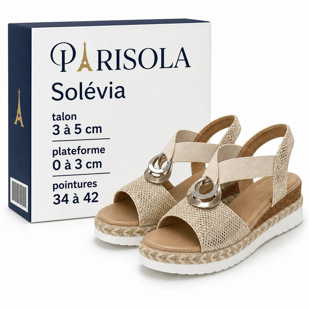 Solévia – Sandales Femme Compensées